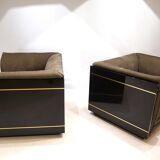 Set of 2 lounge chairs attributed to Pierre Cardin, 1970