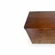 Italian art deco burl walnut chest of drawers, 1850s.