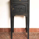 Black patinated Art Deco bedside table