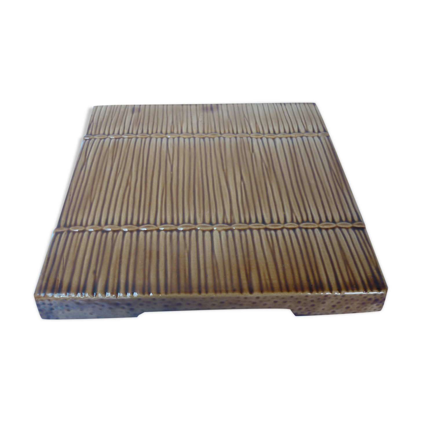 Cheese platter imitation earthenware straw mat