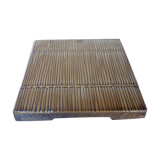 Plateau à fromage imitation natte de paille en faïence