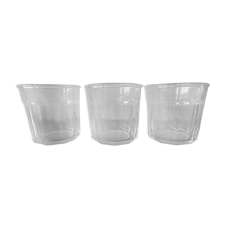 3 old jam glass jars