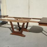 Art Deco oval table, 4 extensions, up to 18 people