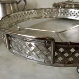 Silver metal aperitif tray circa 1950