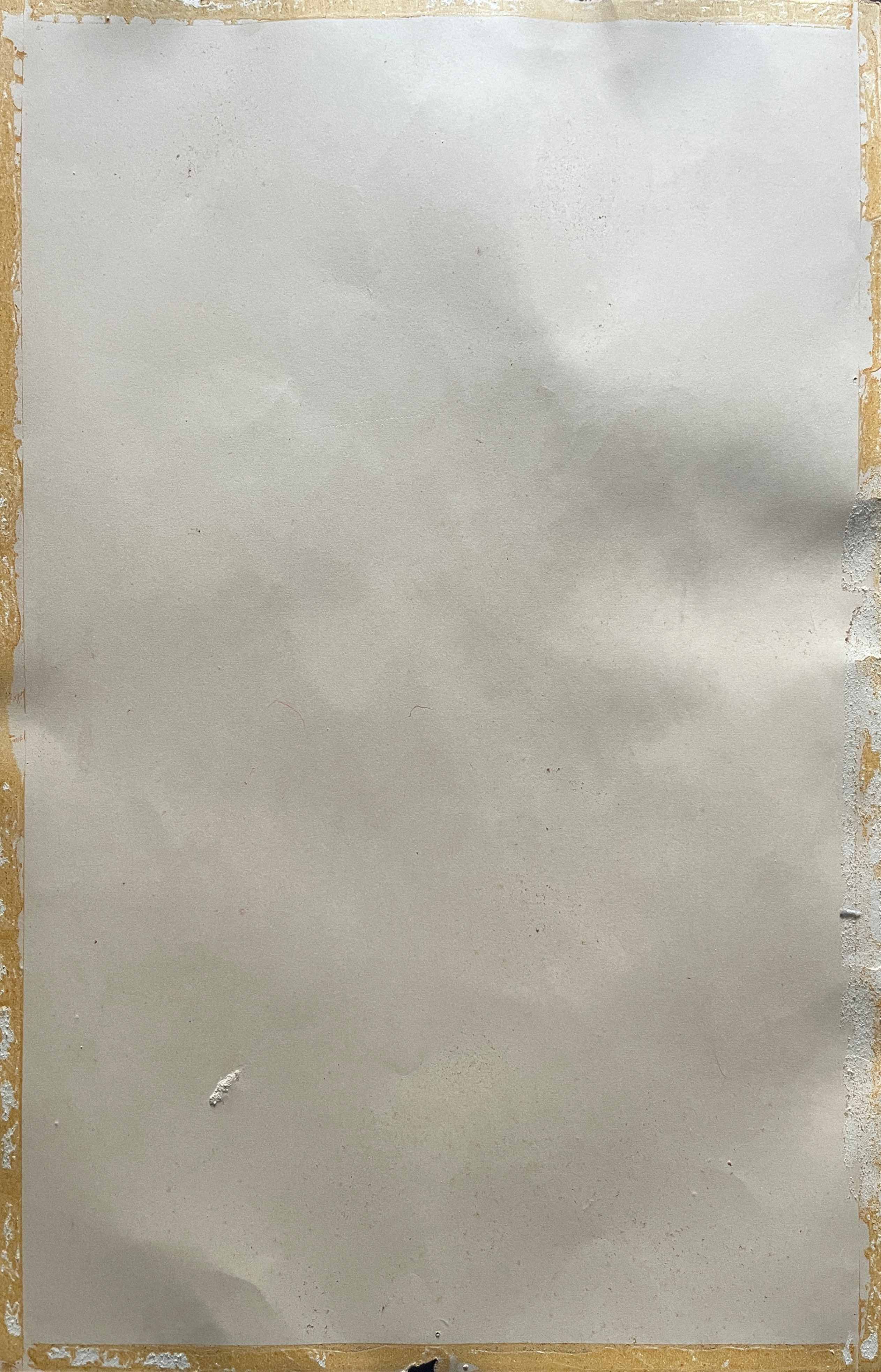 Orientalist Africanist painting "Market scene" Pastel mid 20th century