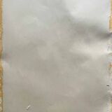 Orientalist Africanist painting "Market scene" Pastel mid 20th century