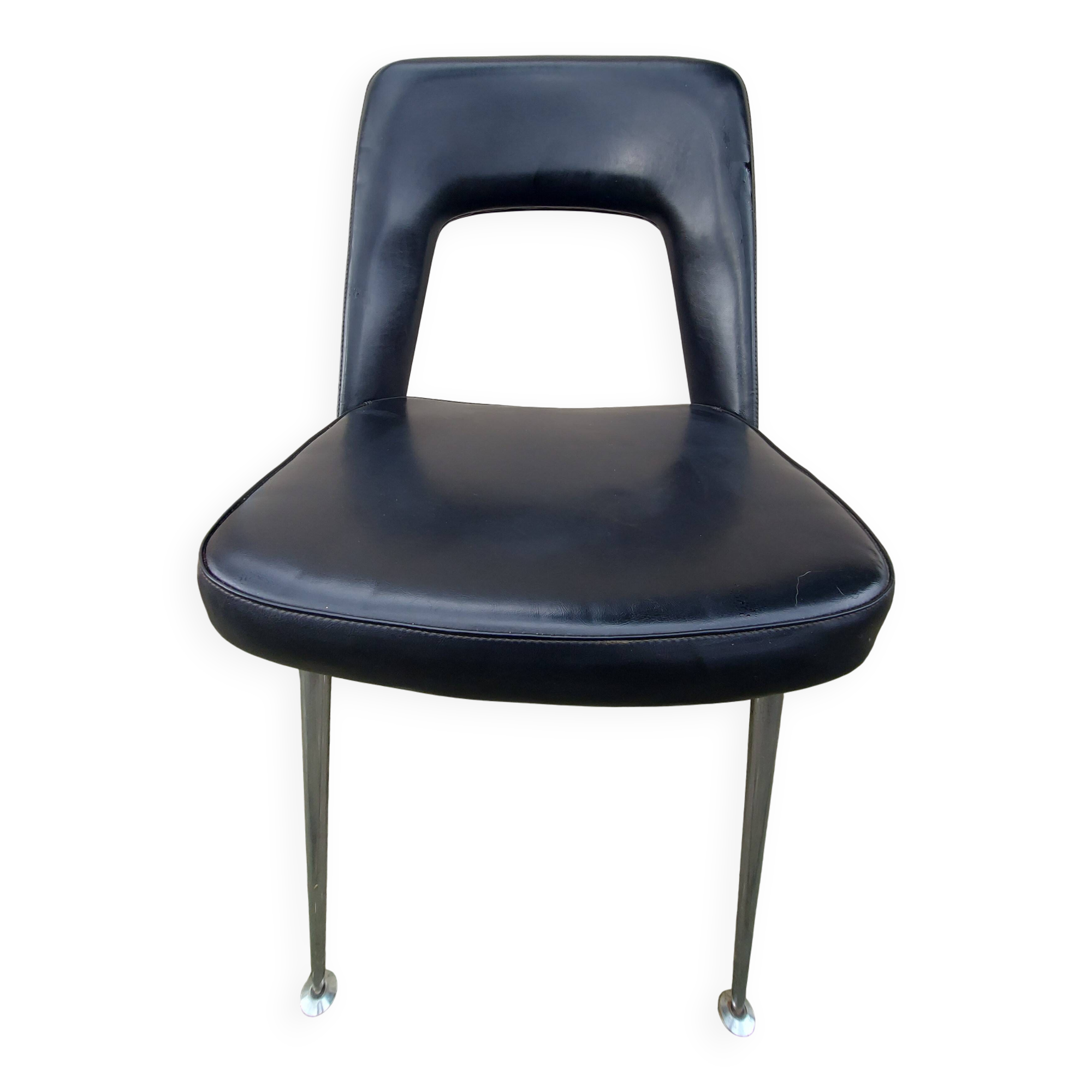 1 chaise noire 1960/70