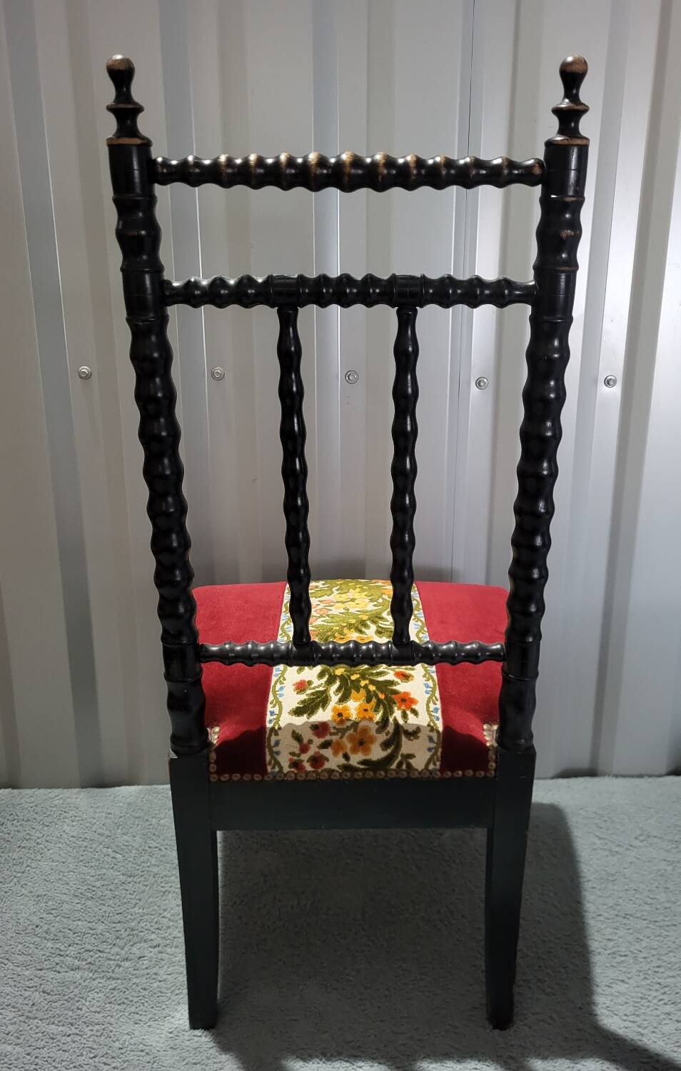 Napoleon III style wooden low chair in very good condition