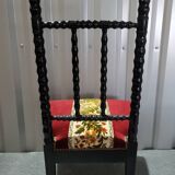 Napoleon III style wooden low chair in very good condition
