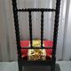Napoleon III style wooden low chair in very good condition