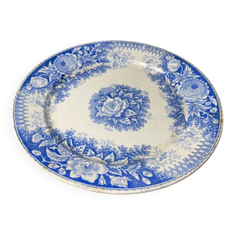Ancien plat en faïence Sarreguemines