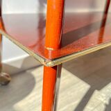 Vintage Formica trolley on wheels from the 1960s