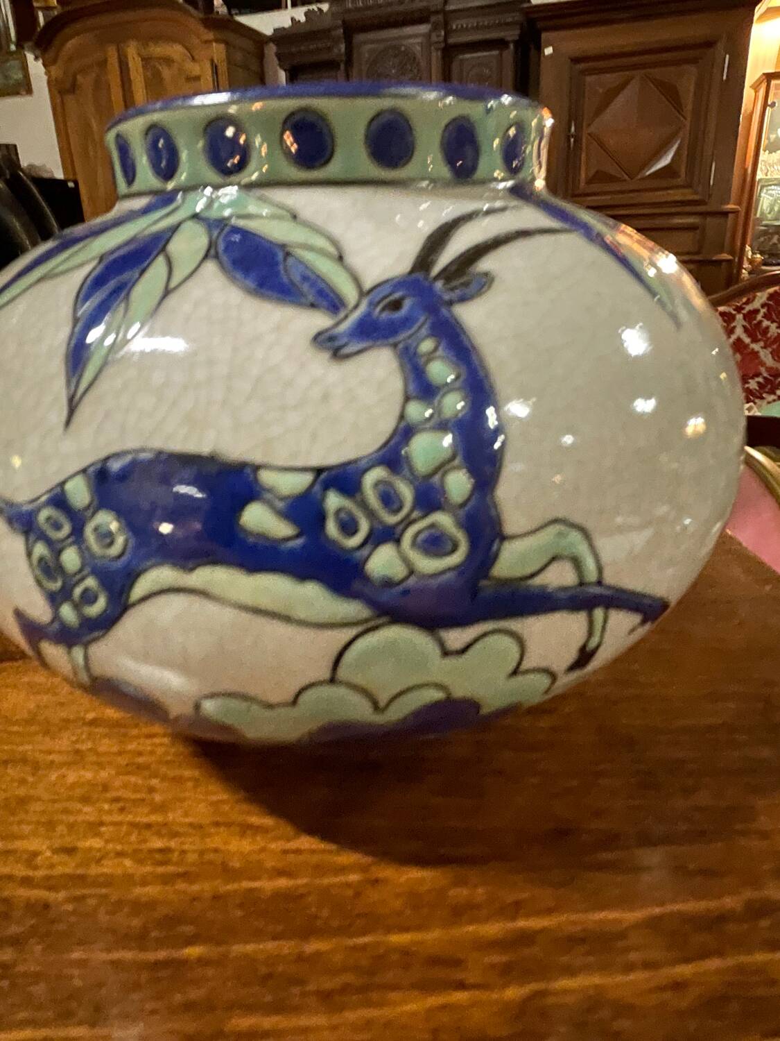 Belgian earthenware vase 1925-1930