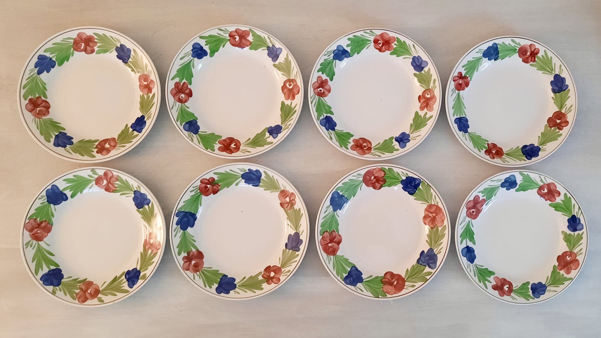 Plates moselle earthenware - niderviller