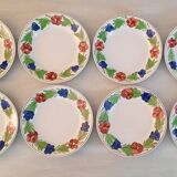 Plates moselle earthenware - niderviller