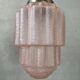 Art Deco Skyscraper – Pink crackled glass