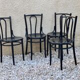 Set of wooden bistro chairs