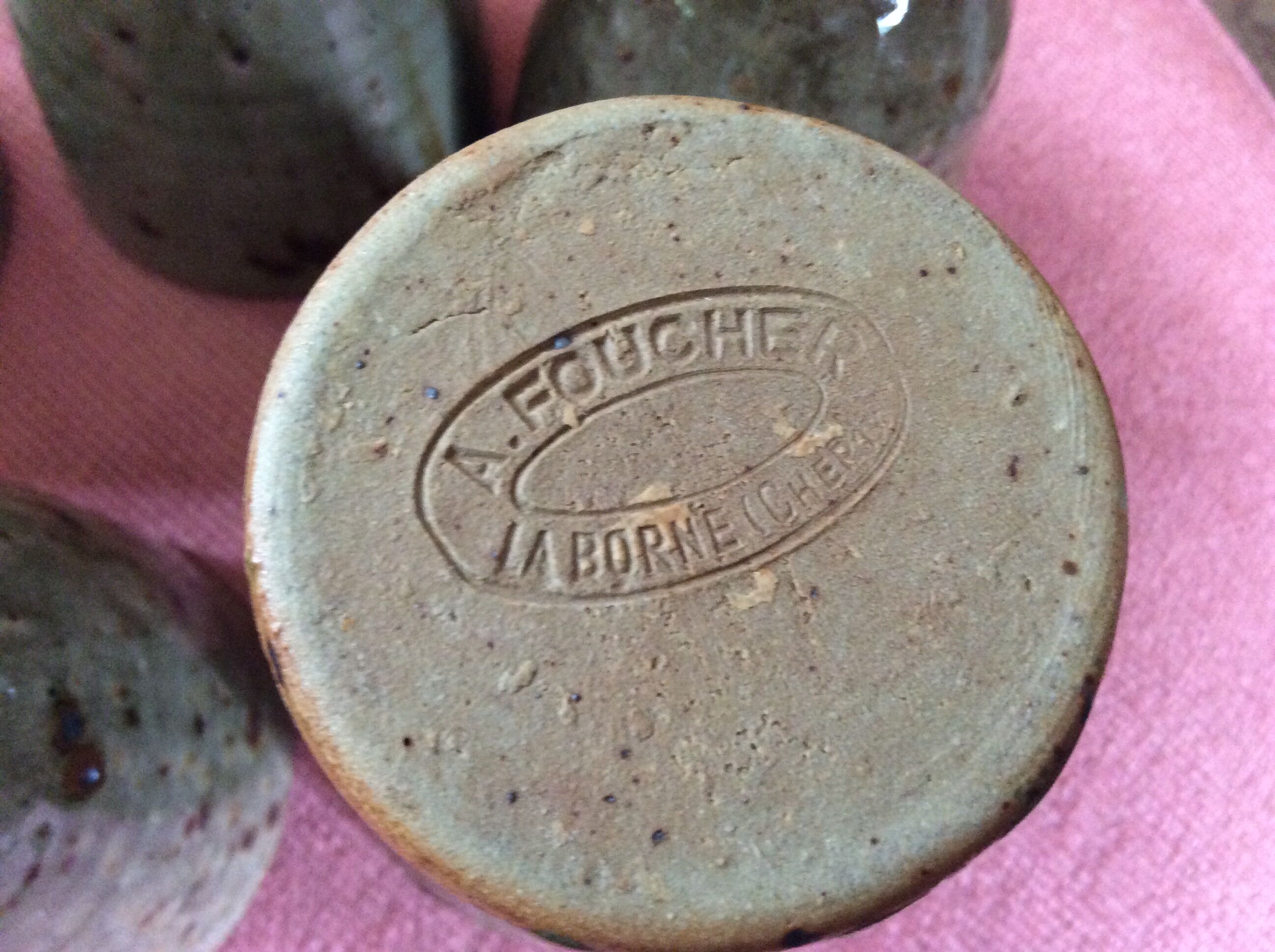 Set of 5 cups in sandstone