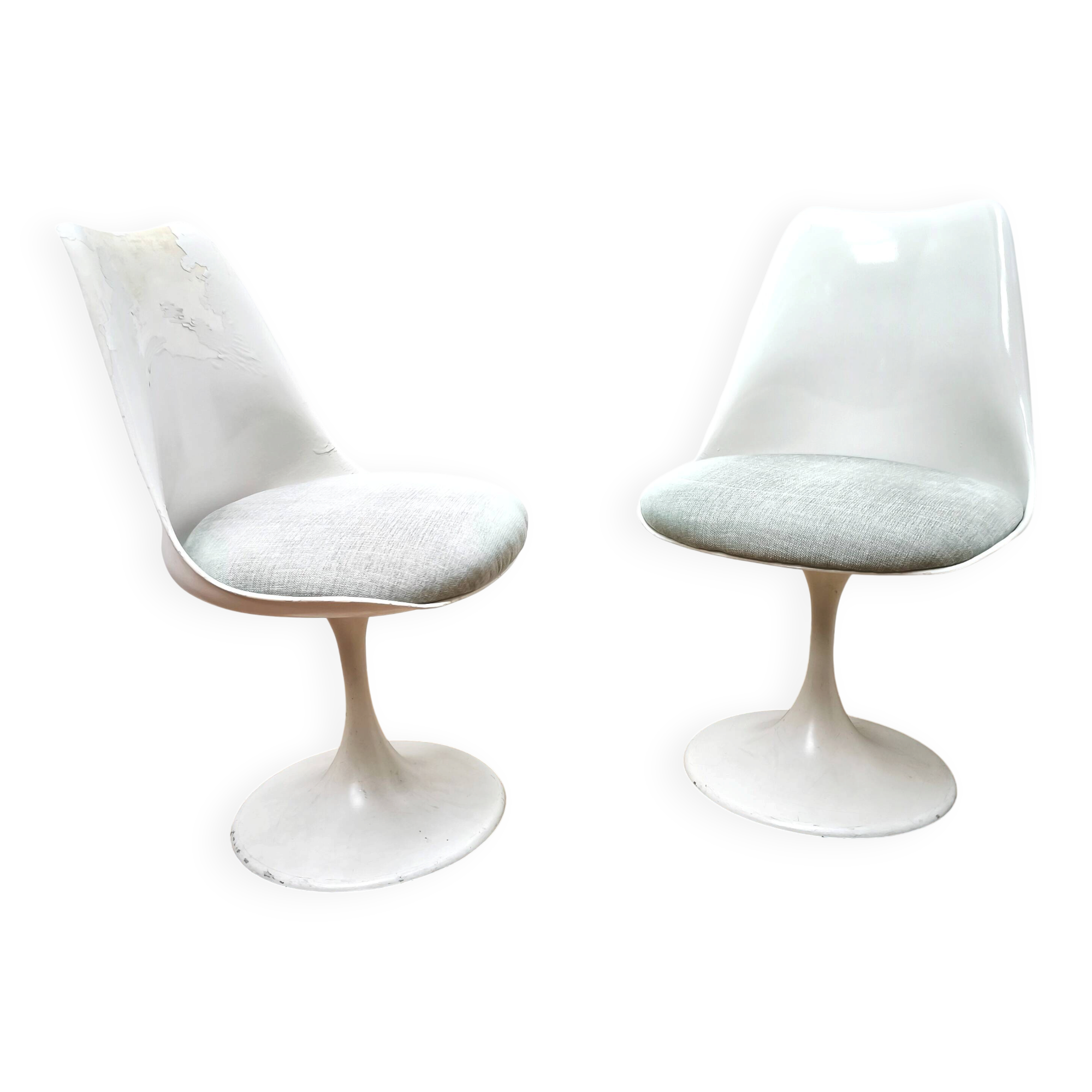 Pair of vintage Tulip chairs, Eero Saarinen