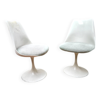 Pair of vintage Tulip chairs, Eero Saarinen