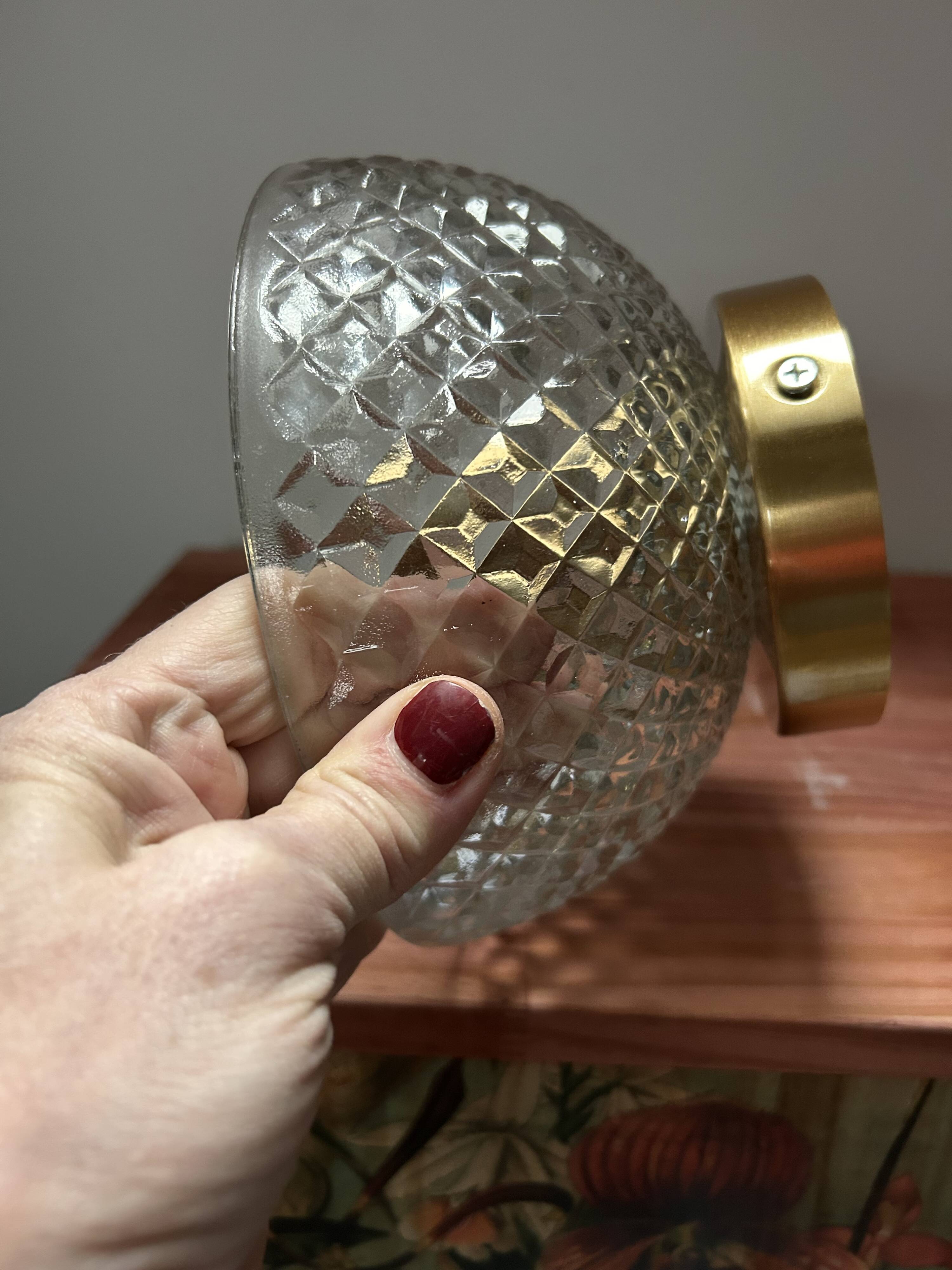 Vintage globe wall light