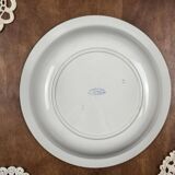 Plat ancien Badonviller – décor floral rose – porcelaine opaque années 50