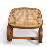 Curved wooden footrest