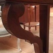 Console Restoration in mahogany and marble