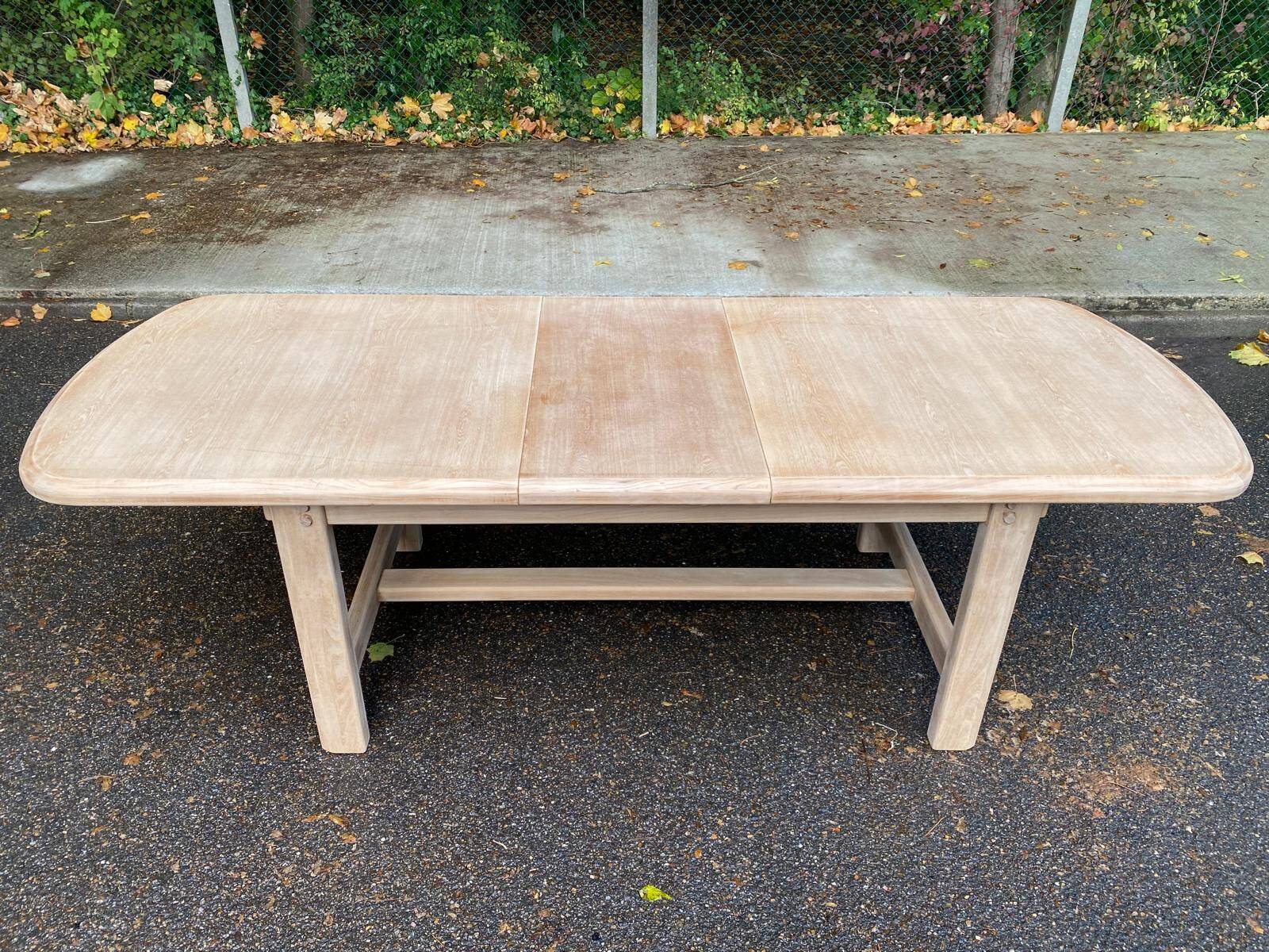 Table à manger de ferme extensible rénovée 240cm