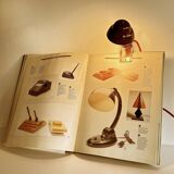 NOS red bakelite accent art deco lamp