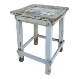 Wooden workshop stool, original color
