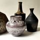 Glazed stoneware vase, Accolay FRANCE 1950