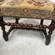 Paire de fauteuils de style Louis XIII a haut dossiers plats XX siècle