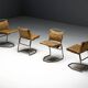 Leather & Steel Dining Chair by Raymond Rombouts, Belgium, 20th century