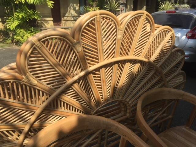 Handmade wicker headboard