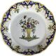 Lot de 2 assiettes décoratives en faïence de Desvres