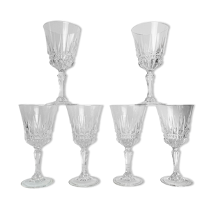 6 verres à eau en cristal - luminarc
