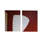 Set of two rusty canvases