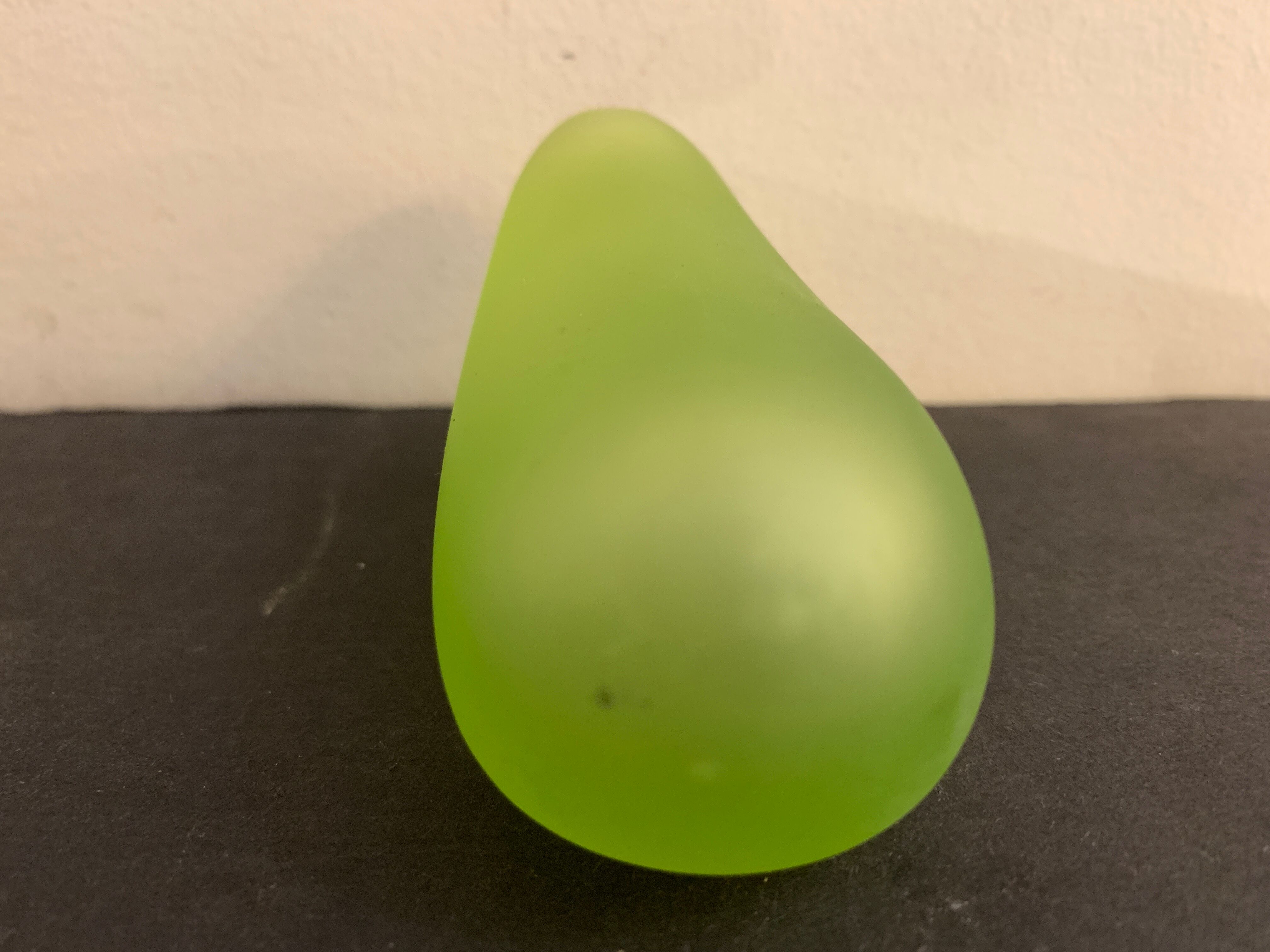 Green vase design Daum by Philippe Starck, strangeness model, 1988