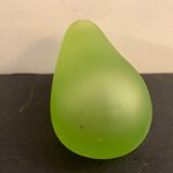 Green vase design Daum by Philippe Starck, strangeness model, 1988
