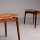 Paire de tabourets en teck de Sigfred Omann, Olholm Mobelfabrik, Danemark, 1960
