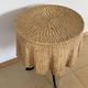 Ghost Trompe l’œil Table" side table in wicker – France, 1970s