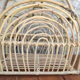 Rattan magazine holder