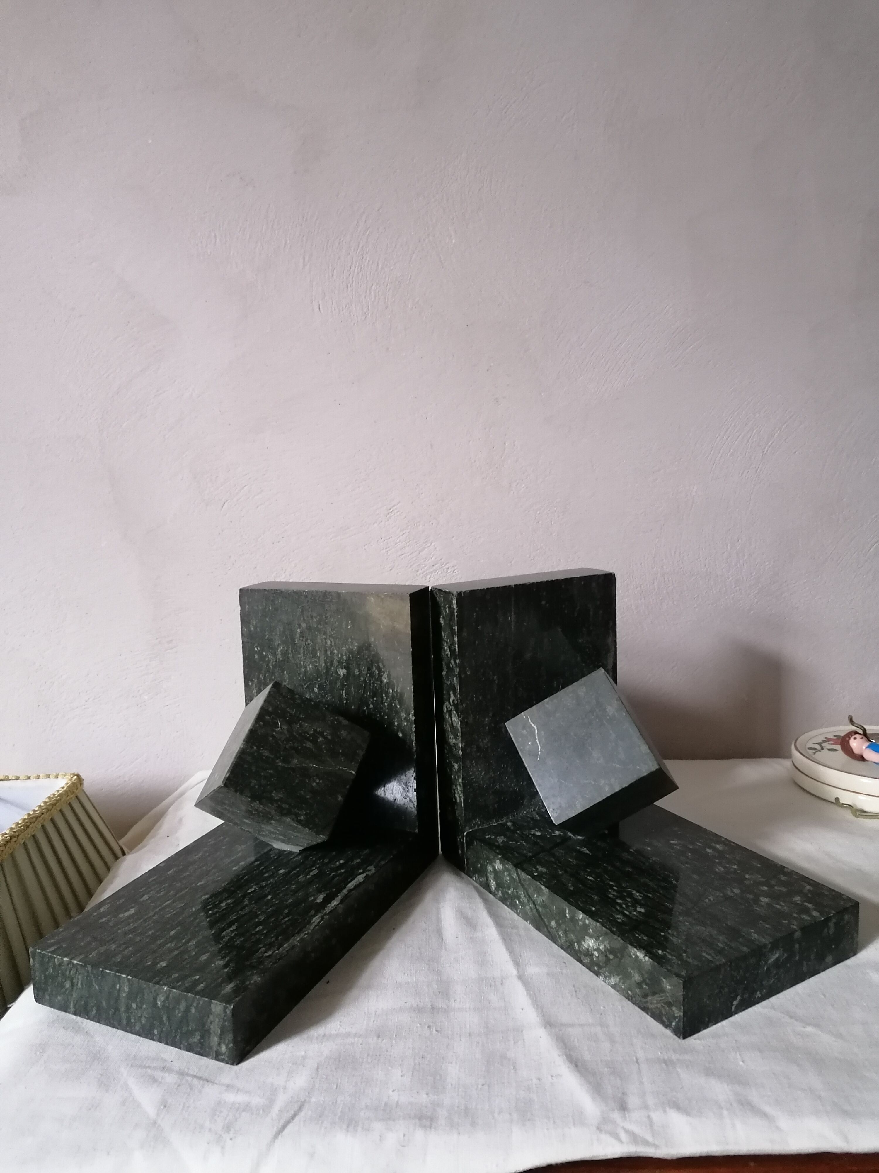 Greenhouse books in black marble