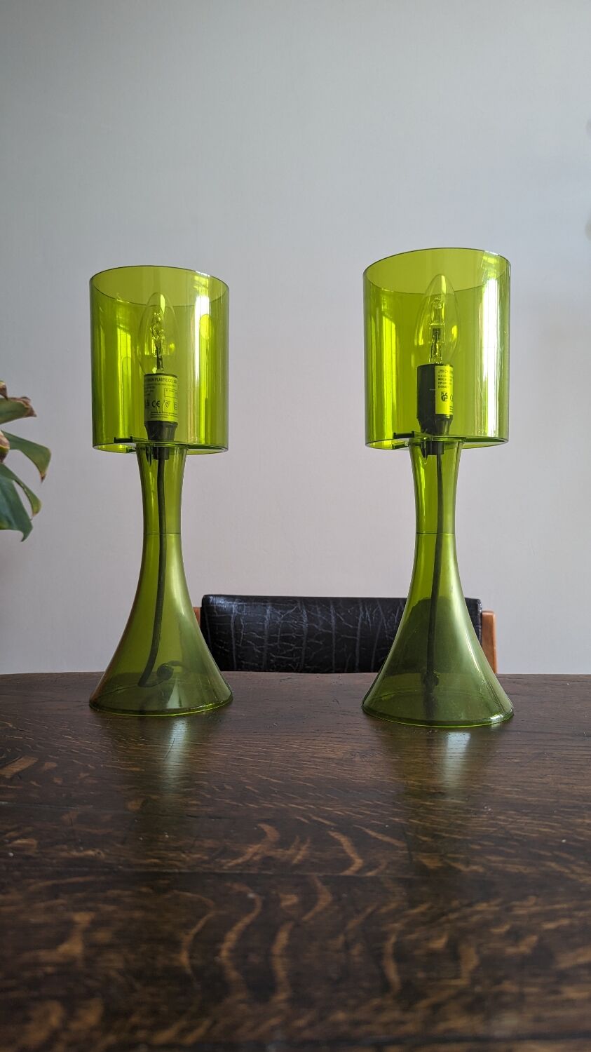 Green pop lamp x 2