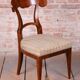 Chaises Biedermeier en noyer, tchèque, années 1830, ensemble de 4