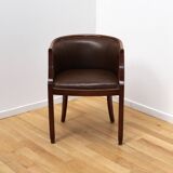 Pair of vintage barrel chairs