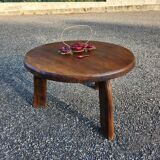 Aranjou Table basse d'appoint, Orme, France, années 1970/80