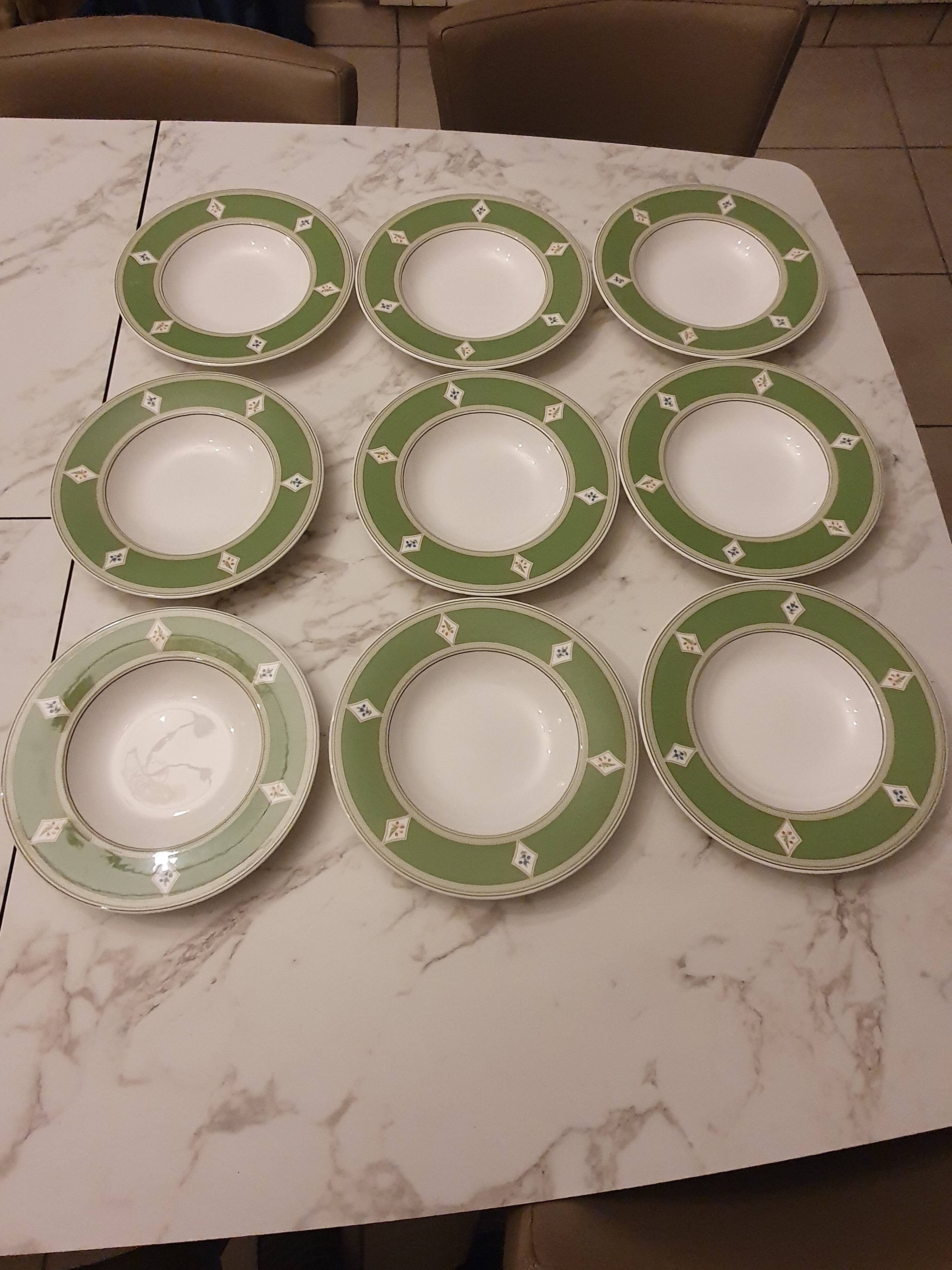 9 deep plates VILLEROY BOCH model EDEN