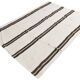 5x7 Turkish Hand-Woven Beige & Brown Striped Kilim Carpet, 144x202Cm